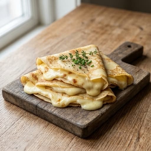 Crêpes med ost
